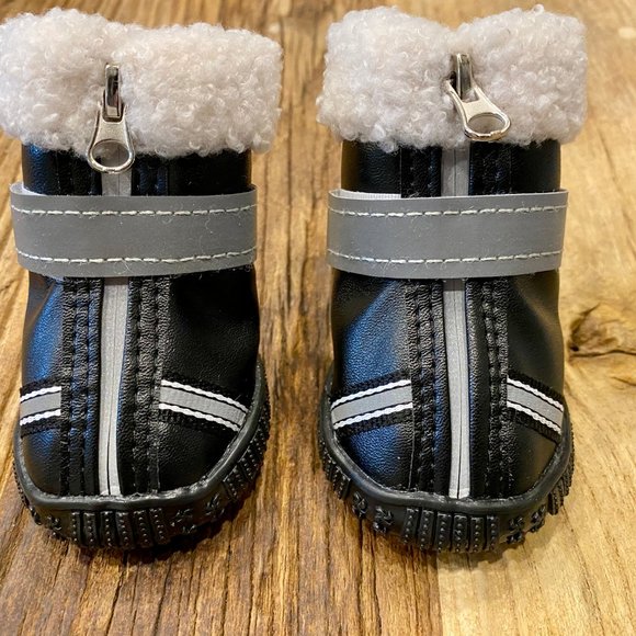 Winter Boots with Reflective Straps for Small Dogs - Picture 3 of 6